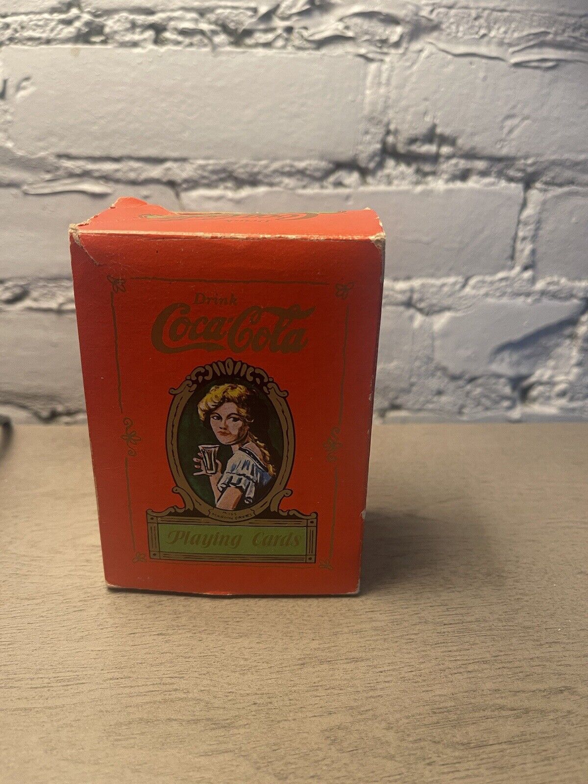 1980s Coca Cola Playing Cards Two Decks Tin Box Marion Davies 1 Pack Unopened