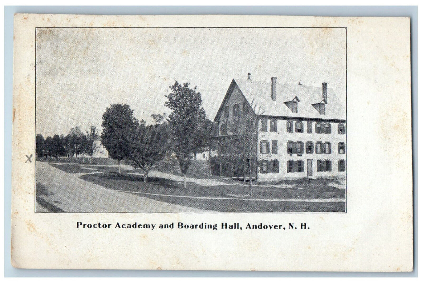 c1905 Proctor Academy Boarding Hall Andover New Hampshire NH Antique Postcard