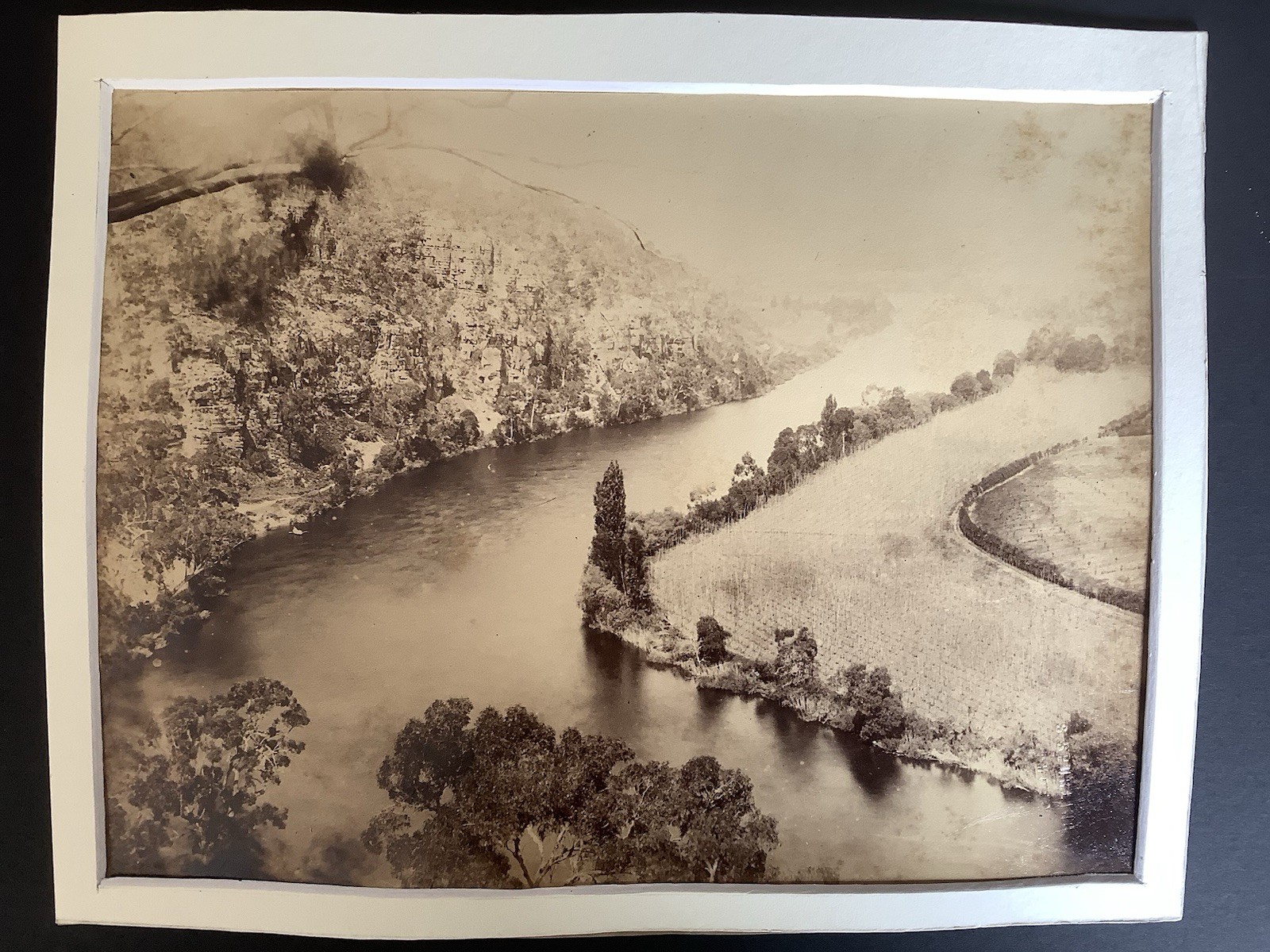 Vintage c.1890 Stephen Spurling Tasmanian Landscape Photo - Derwent Valley