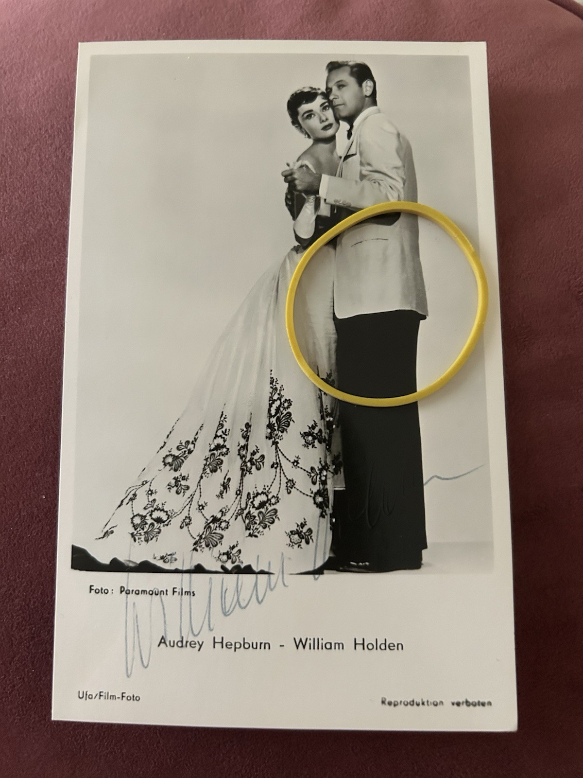 William Holden original autograph UFA AK, vintage hand signed autograph, Oscar