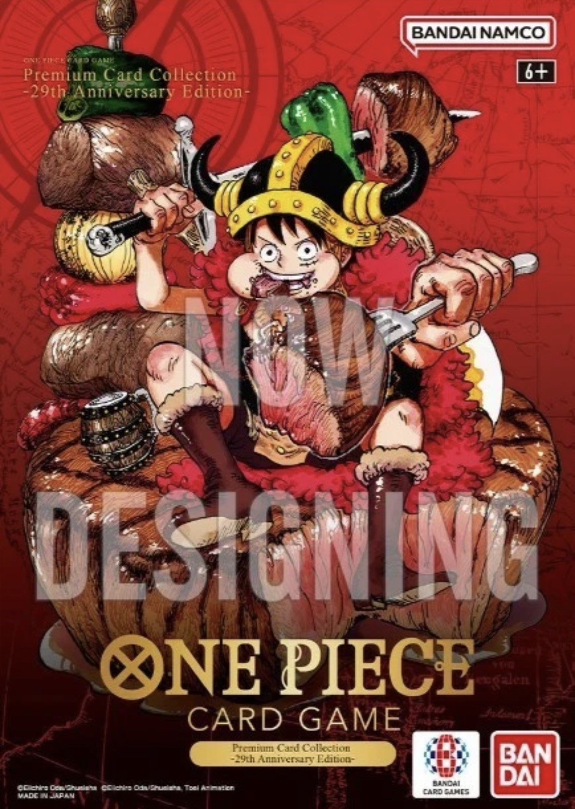 3x One Piece 29th Anniversary Premium 8-Card Collection Luffy P-159