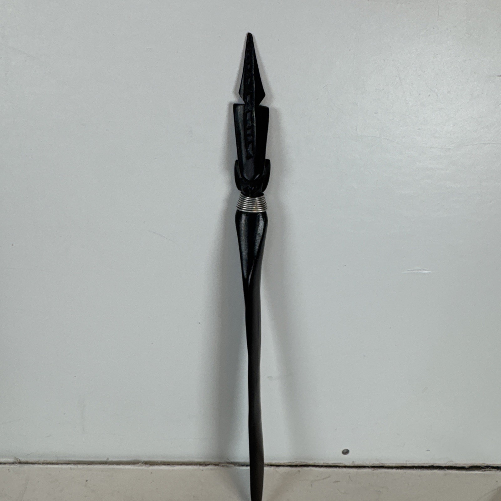 Vintage African Hand-Carved Wood Letter Opener Tribal Figure 10\