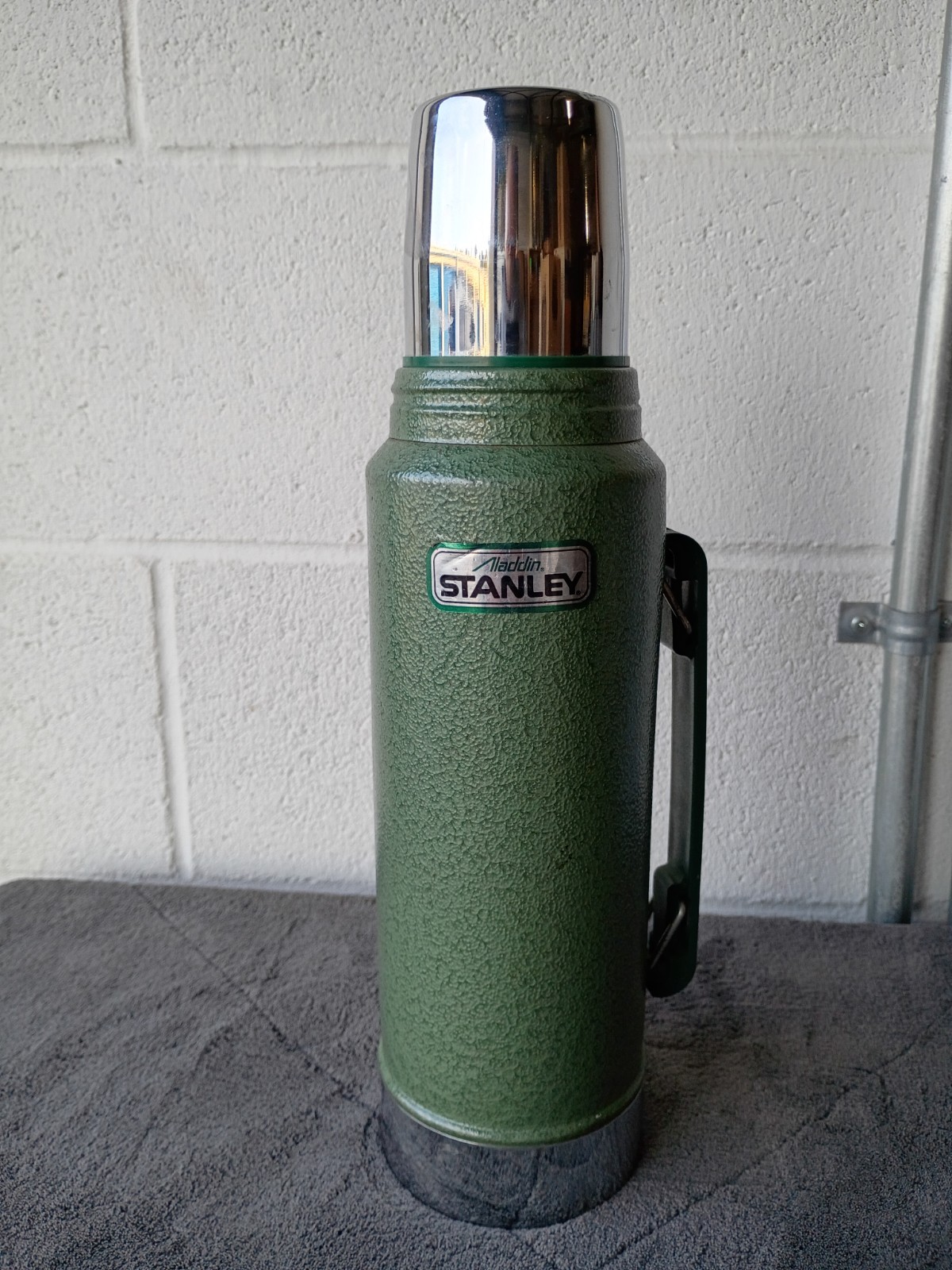 Vintage Green Aladdin Stanley Thermos No. A-944DH Quart Made In USA