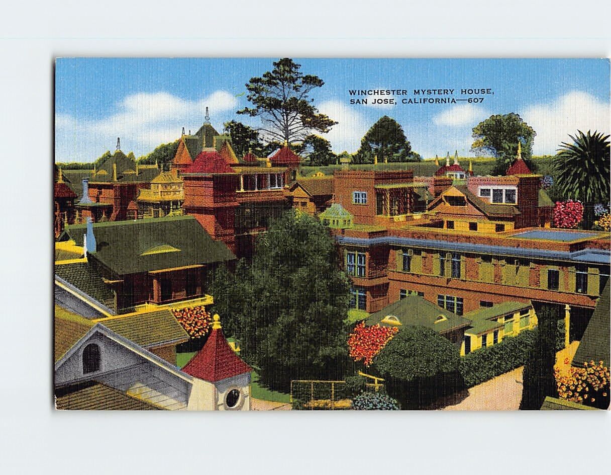 Postcard Winchester Mystery House San Jose California USA