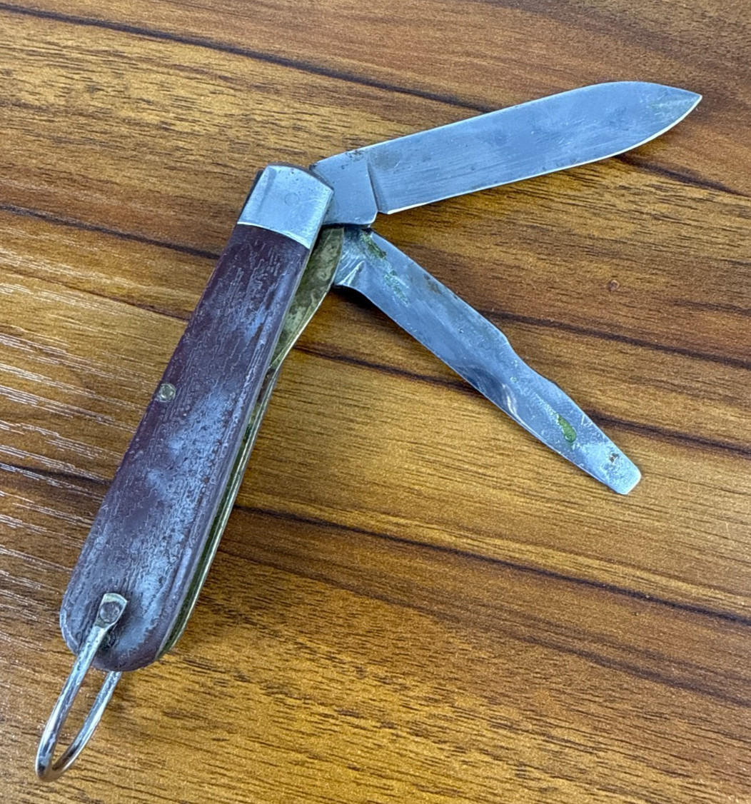 Rare Antique Custom Folding Knife, handcrafted in Chicago, USA