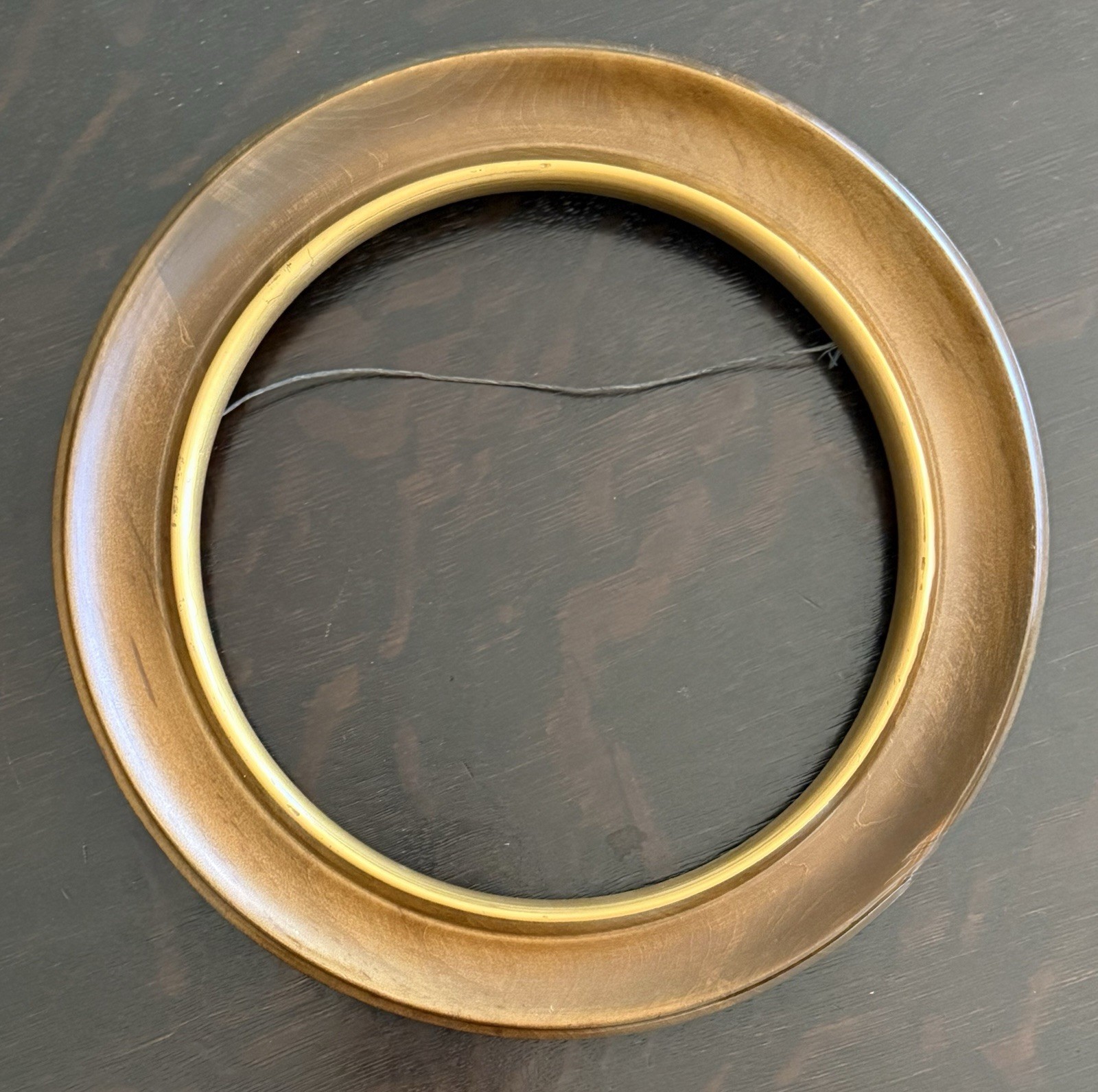 Vintage Round Wood Frame / Plate Frame - 10 1/2 Vintage Round Wood Frame / Plate Frame - 10 1/2