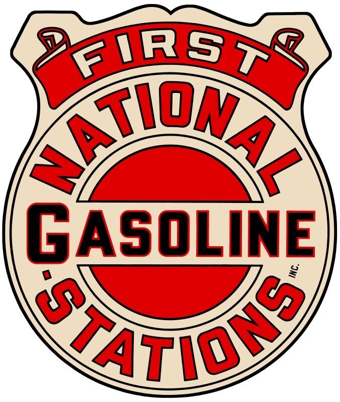 First National Gasoline Stations NEW Sign: 28\