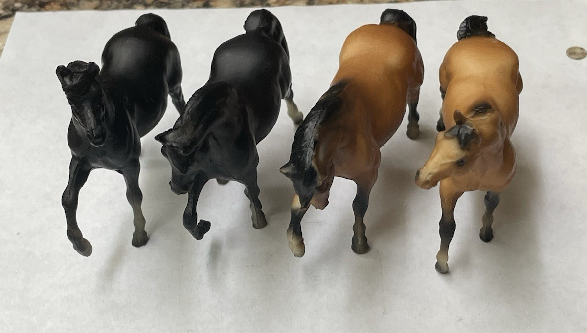 Vintage 1976 Miniature Breyer Horses Lot of 4