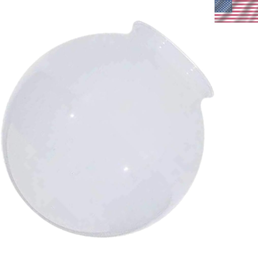 Elegant 6-Inch White Glass Globe Lamp Shade with 3.25-Inch Fitter Opening