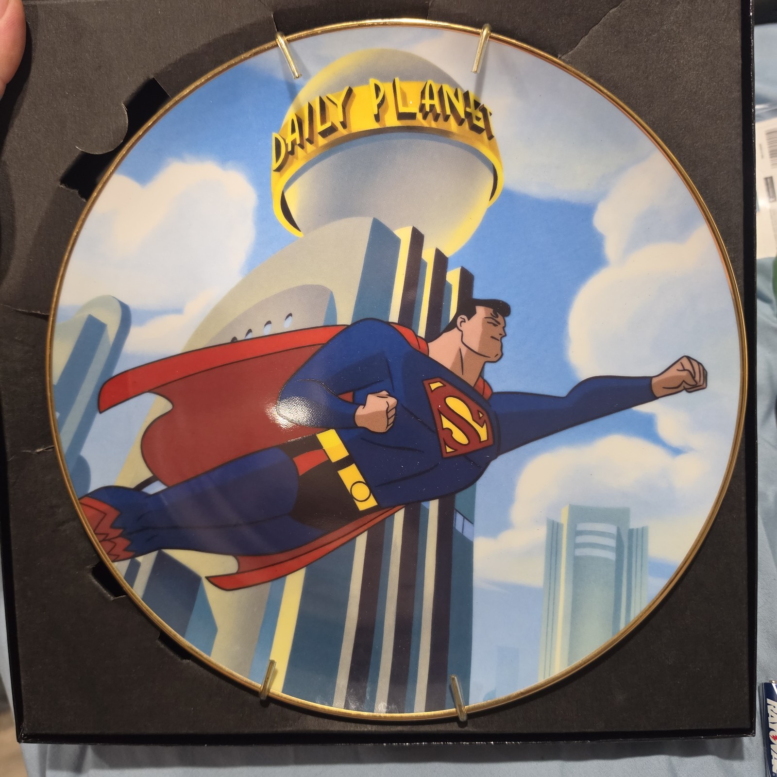 Superman Animated Bruce Timm Plate Warner Brothers Store 1996