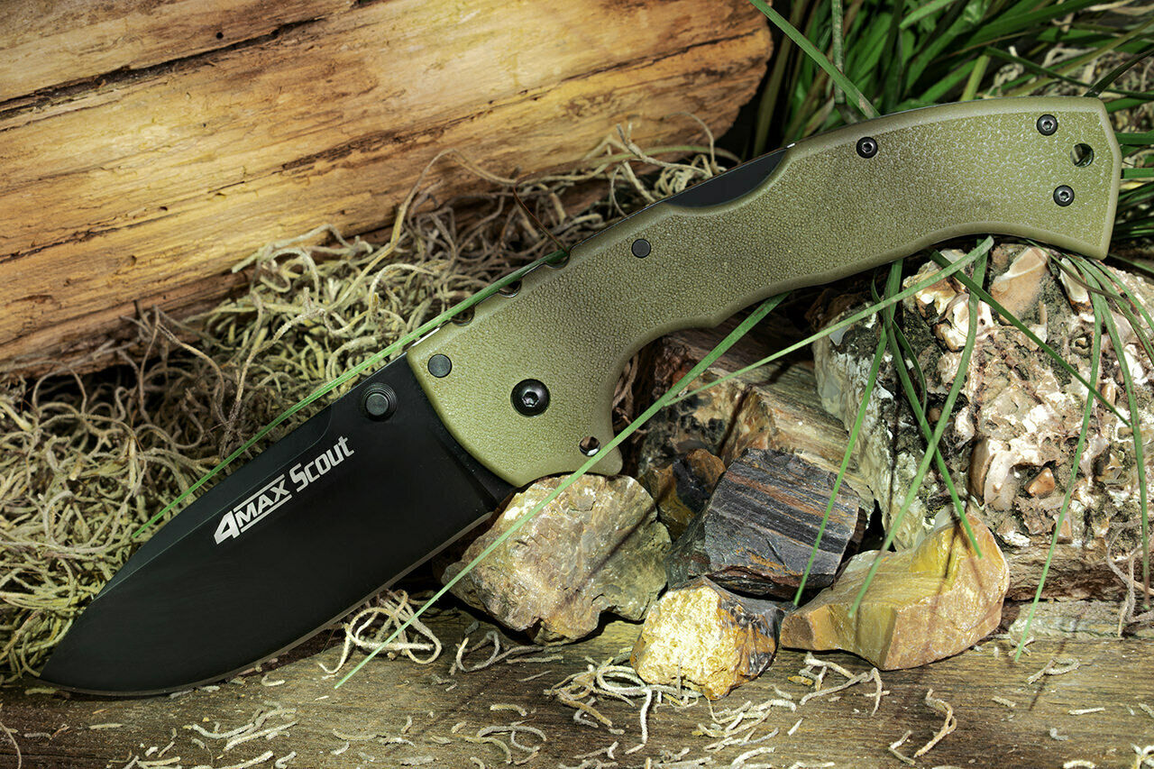 Cold Steel 62RQM 4 Max Scout OD Green scales Black Blade Item limited edition 