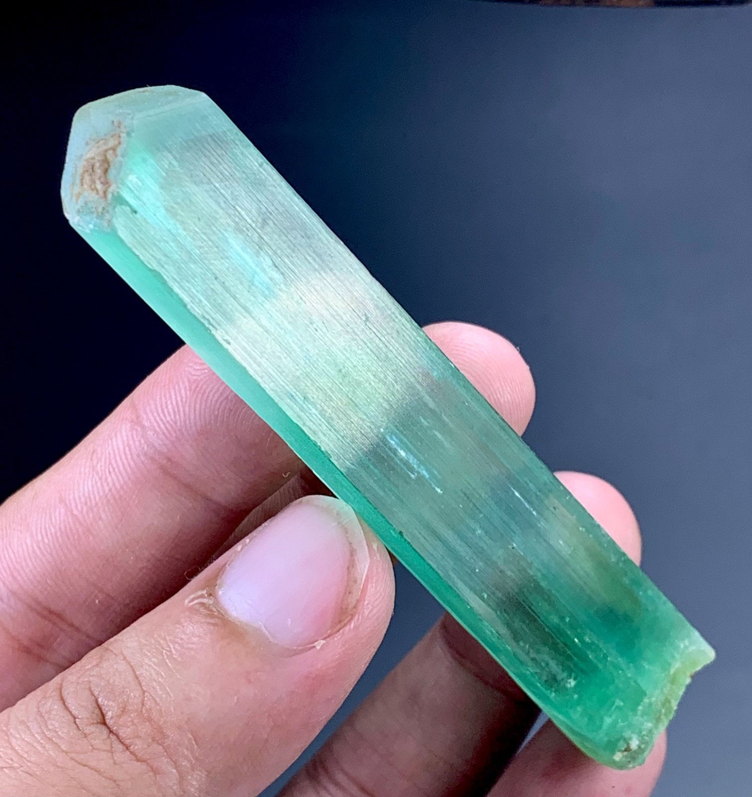 Hiddenite Kunzite Crystal From Afghanistan 158 Carat