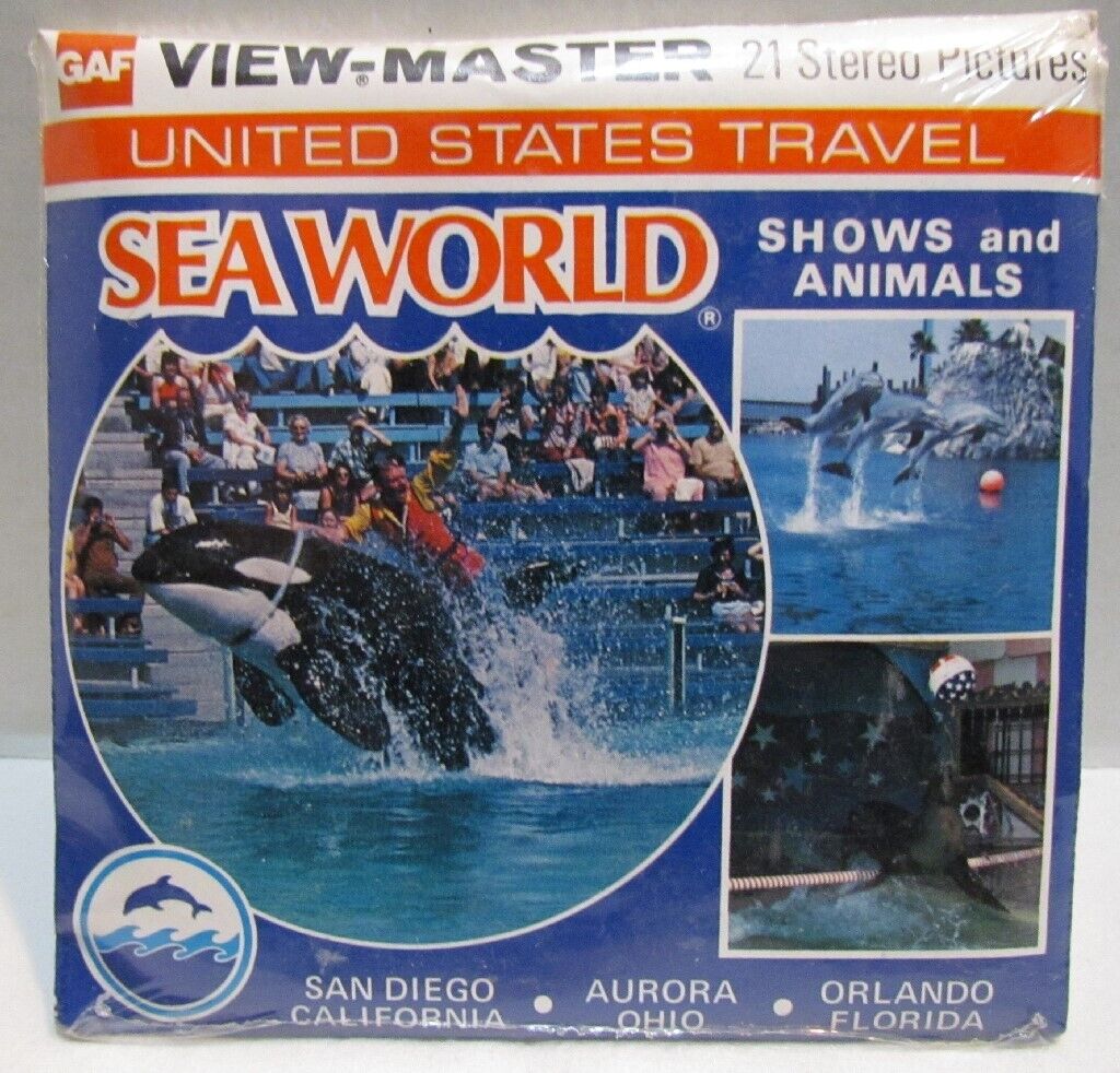 Sea World Shows and Animals View-Master Pack A 208, 1976, SEALED PACK