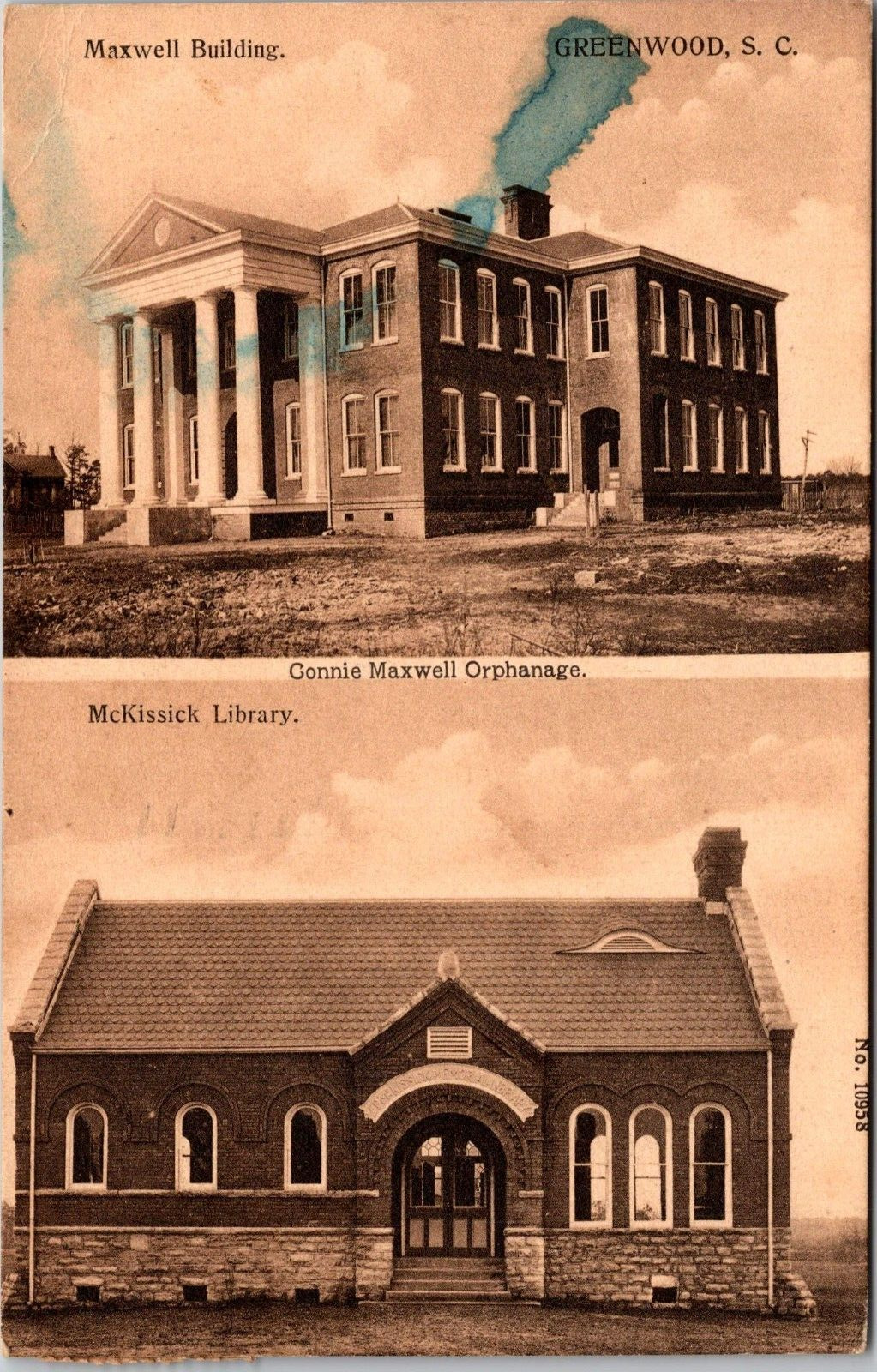 Connie Maxwell Orphanage Greenwood SC Maxwell Building 1909 McKissick Library