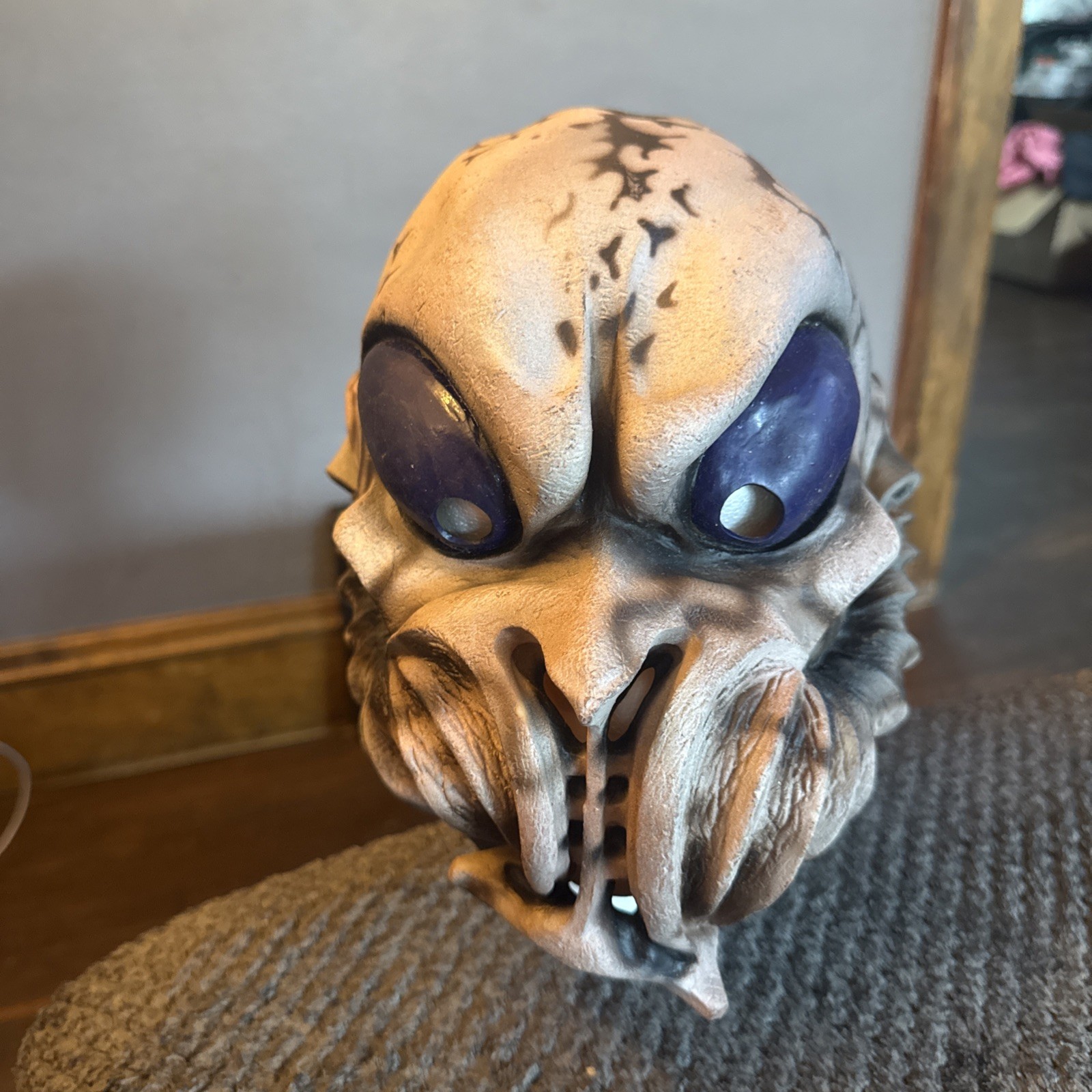 Vtg The Paper Magic Group Bug alien Fly latex mask Halloween 1998 big eyes