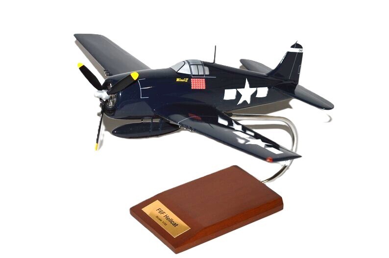 USN Grumman F6F Hellcat Minsi 3 David McCampbell Desk WW2 Model 1/32 SC Airplane