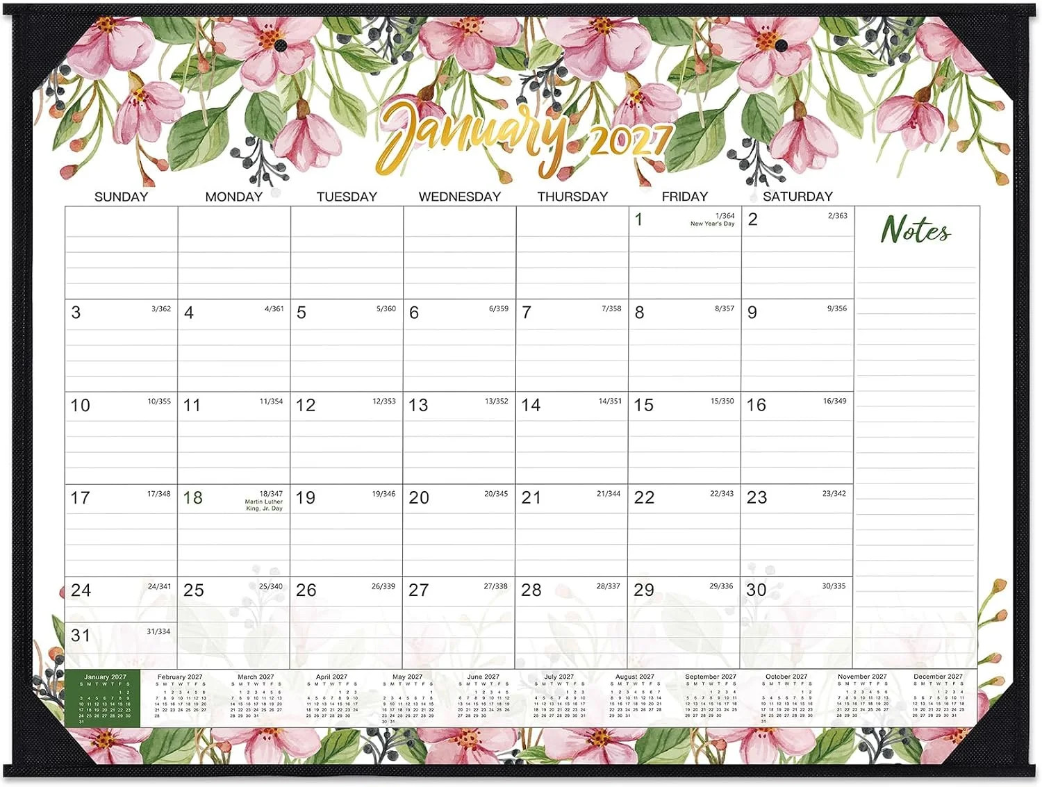 2027 Desk Calendar - Large Desk Calendar 2027, Jan 2027-Dec 2027,22