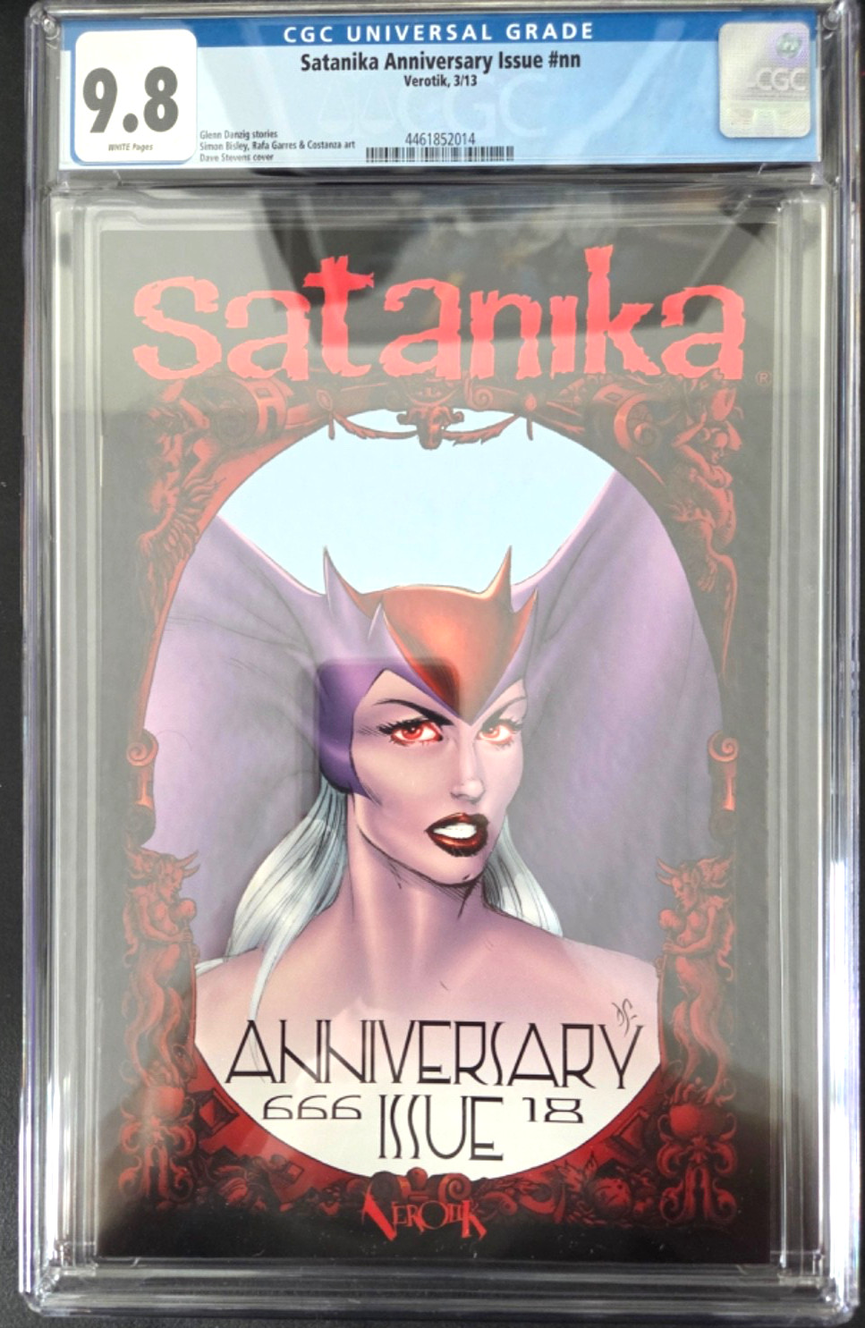 SATANIKA ANNIVERSARY ISSUE #nn CGC 9.8 GRADED 2013 VEROTIK DAVE STEVENS COVER