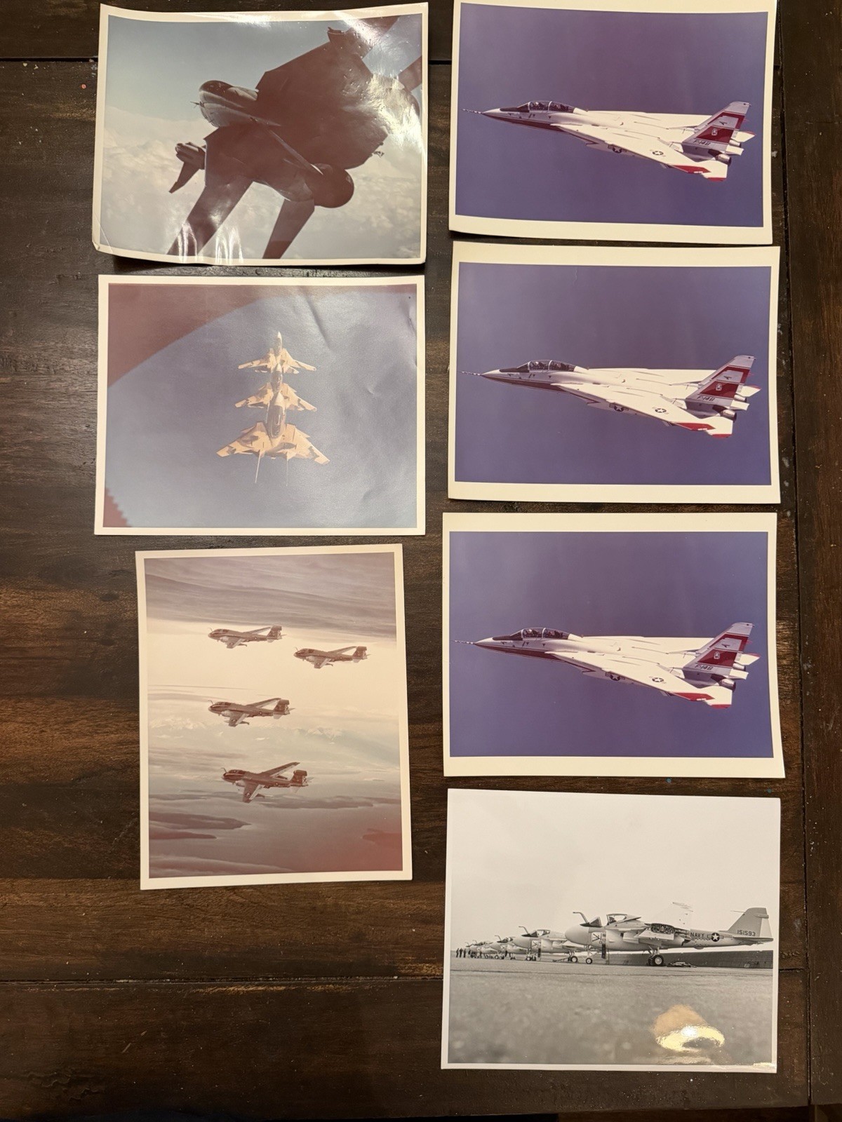 Vintage Grumman F-14 Tomcat A-6 Navy Aviation 8x10 Photos Lot of 7 Estate