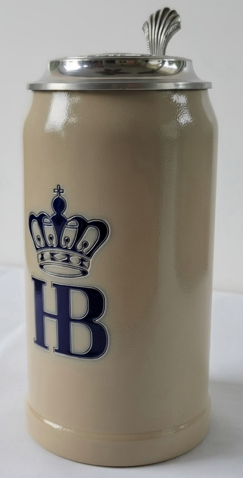 Vintage Hofbräuhaus München HB 1L Beer Stein Pewter Lid Made in Germany KS Vintage Hofbräuhaus München HB 1L Beer Stein Pewter Lid Made in Germany KS
