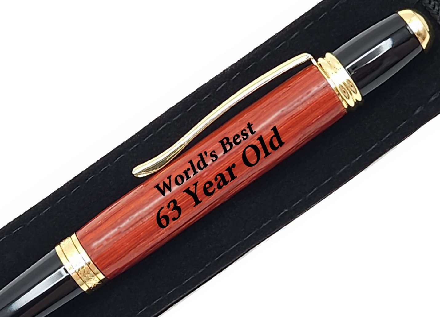 63rd Birthday Gift Idea For 63 Year Old Present World\'s Best Engraved Pen