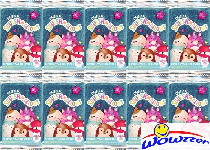 (10) Original Squishmallows Series 1 Trading Cards Factory Sealed Pack-80 Cards