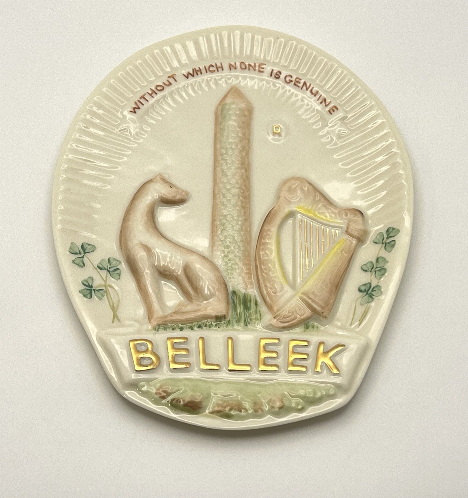 Belleek Collector\'s Society Special Edition Trademark Plaque Porcelain Ireland
