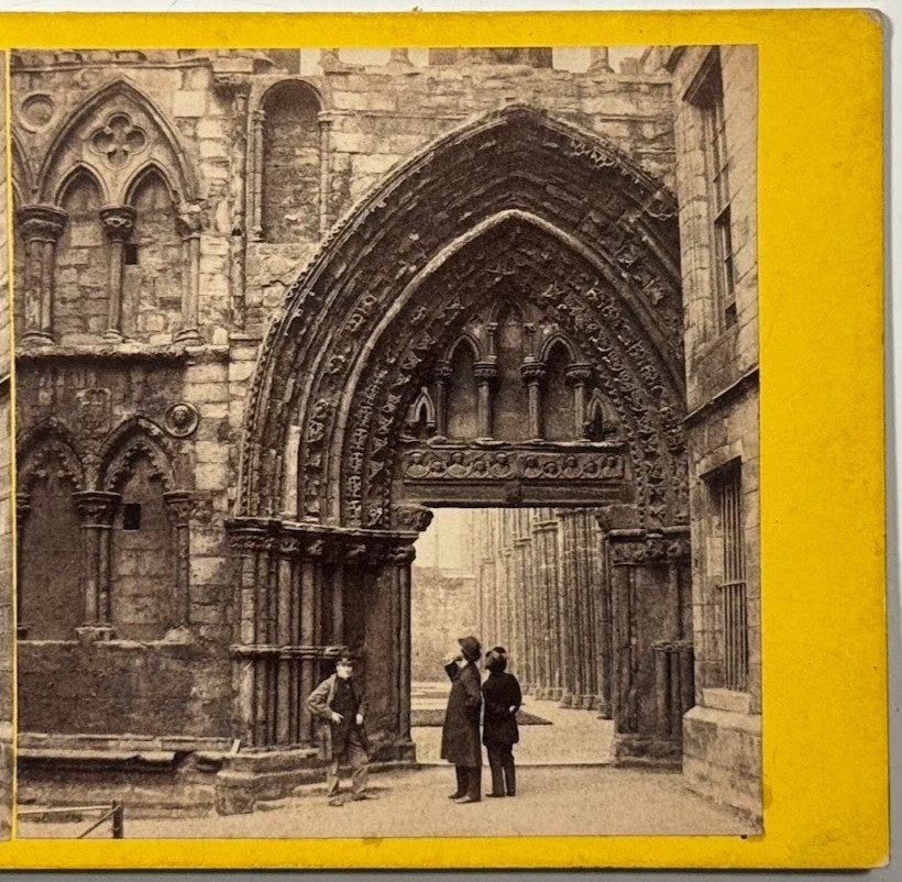 Abbey of Holyrood House – Architectural Views of Scottish Ruins Stereoview Card