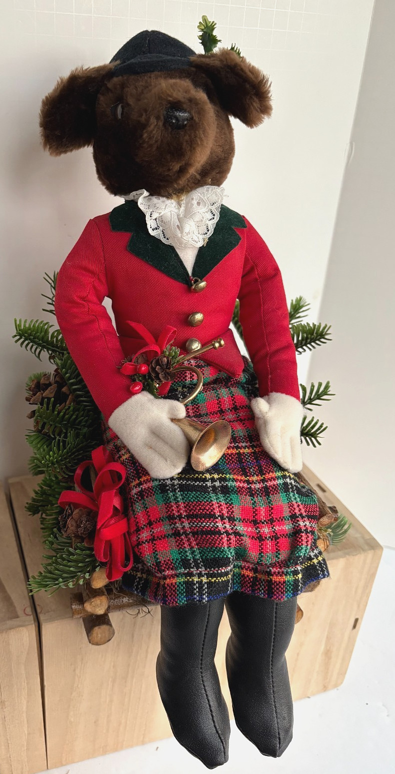 Vtg Hanford\'s Inc Plush Mrs Fox Huntsman English Equestrian Hunt ShelfSitter 12\ Vtg Hanford\'s Inc Plush Mrs Fox Huntsman English Equestrian Hunt ShelfSitter 12\