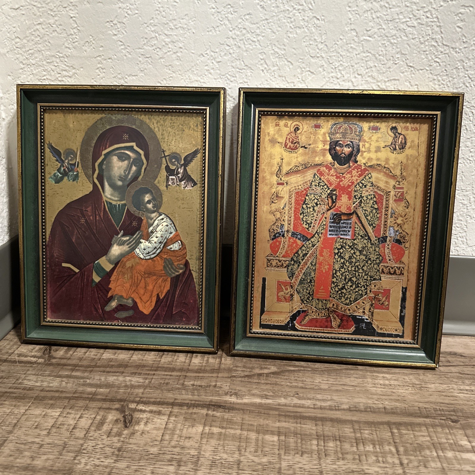 Christ the High Priest Mother of God porcelain icon Plaques Heinrich Germany