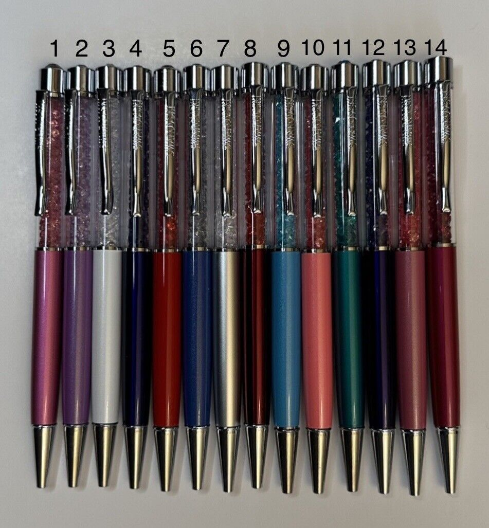 Swarovski Elements Crystal FILLED Pen NEW Pick a color -READ DESCRIPTION BELOW