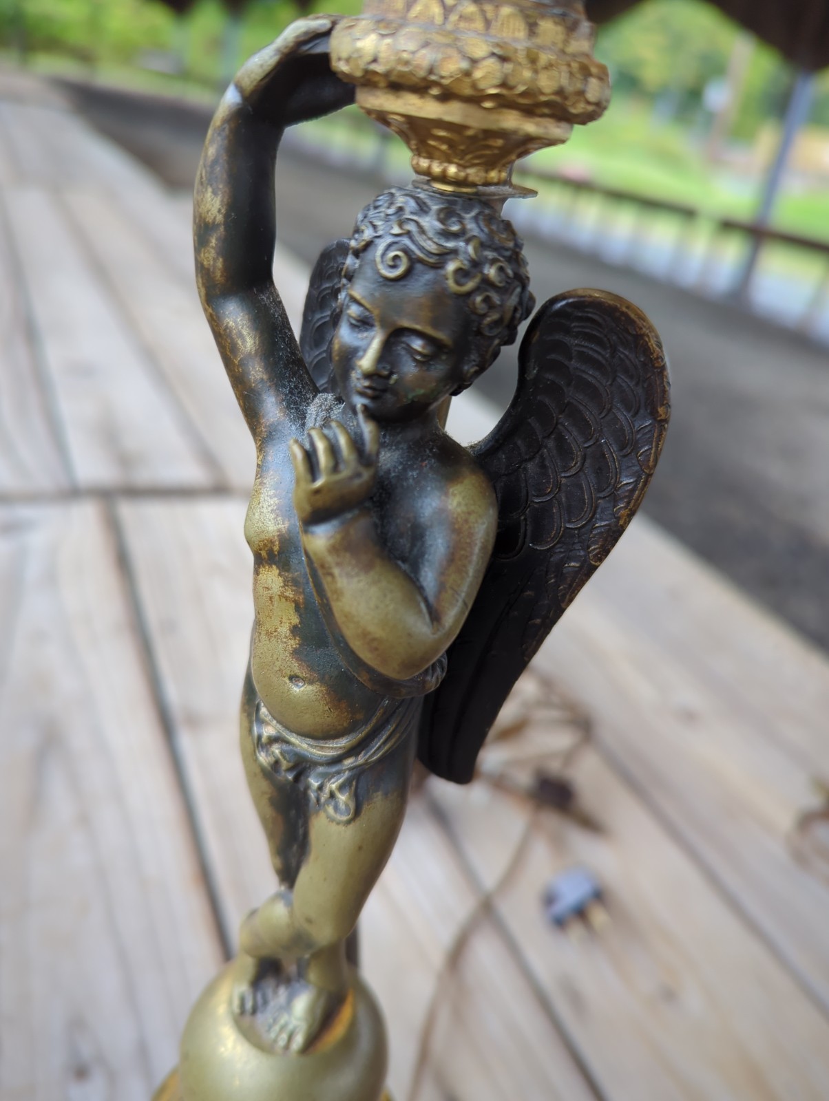 Pair Bronze Angels Neo Classical Candelabras The Finest Of The Period