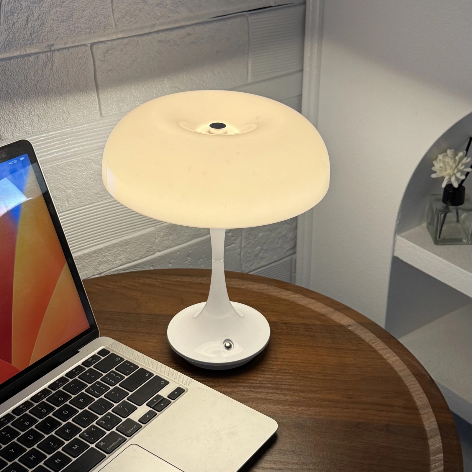 Vintage Orange Mushroom Lamp Mid Century Modern Retro Minimalist Table Lamp Vintage Orange Mushroom Lamp Mid Century Modern Retro Minimalist Table Lamp