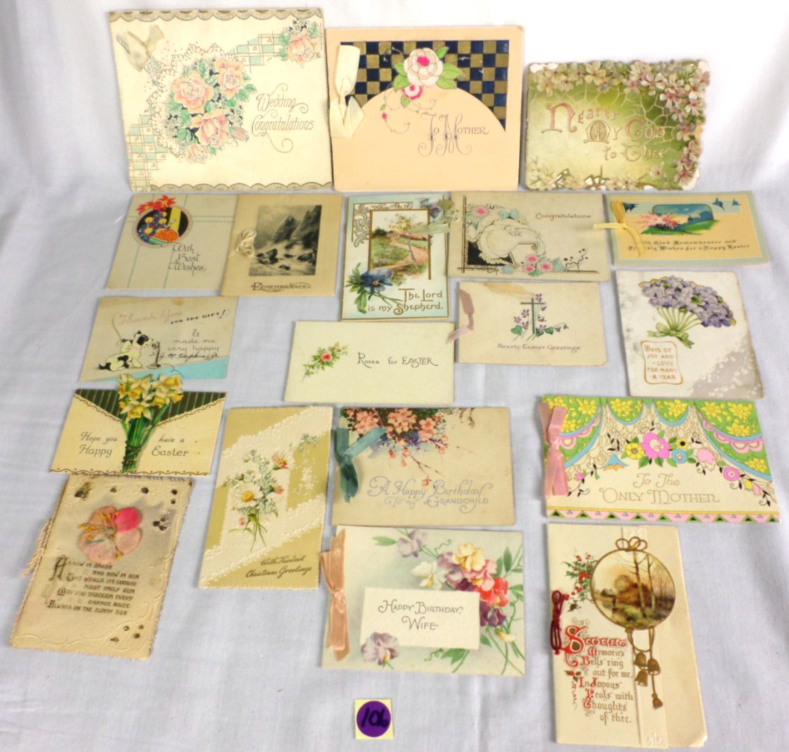 19 Vintage 1930-50\'s All Occasion Birthday, Mothers++ Greeting Cards Used Nice 19 Vintage 1930-50\'s All Occasion Birthday, Mothers++ Greeting Cards Used Nice