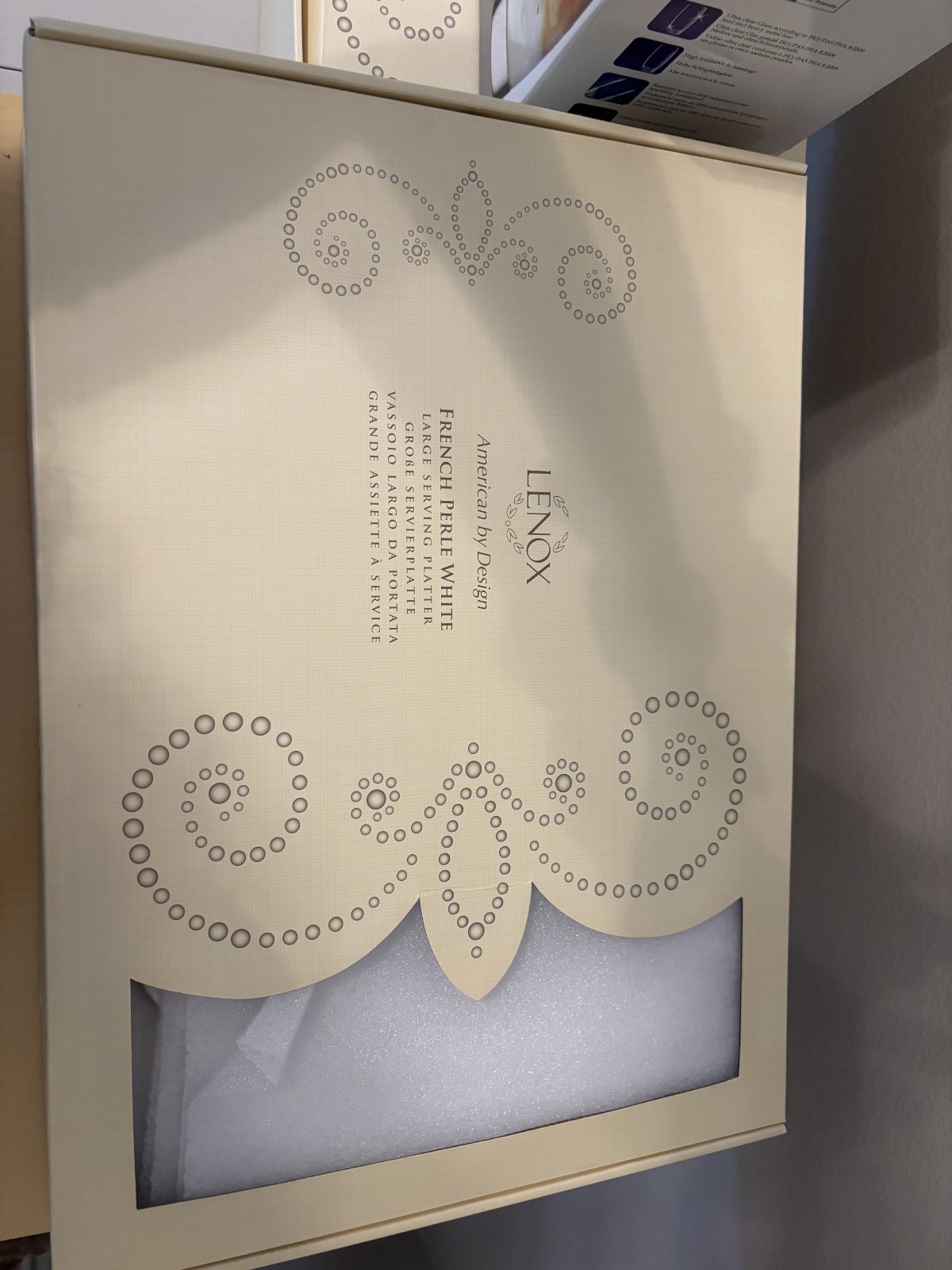 Lenox French Perle White Large Oval Serving Platter - Brand New in Box