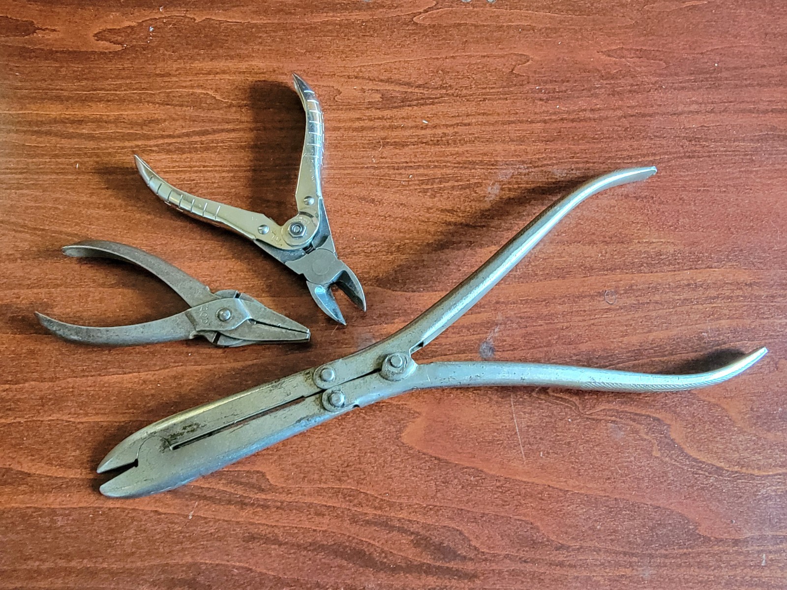 3 Vintage Patented Compound Joint Cutters Nippers Bernard Sargent LODI Pliers