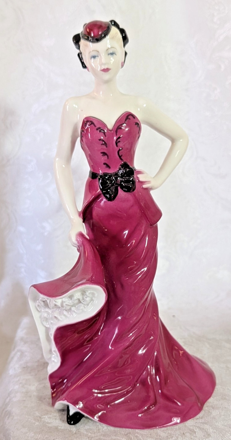 Coalport Figurine Ladies of Fashion Sophisticated Lady Bone China