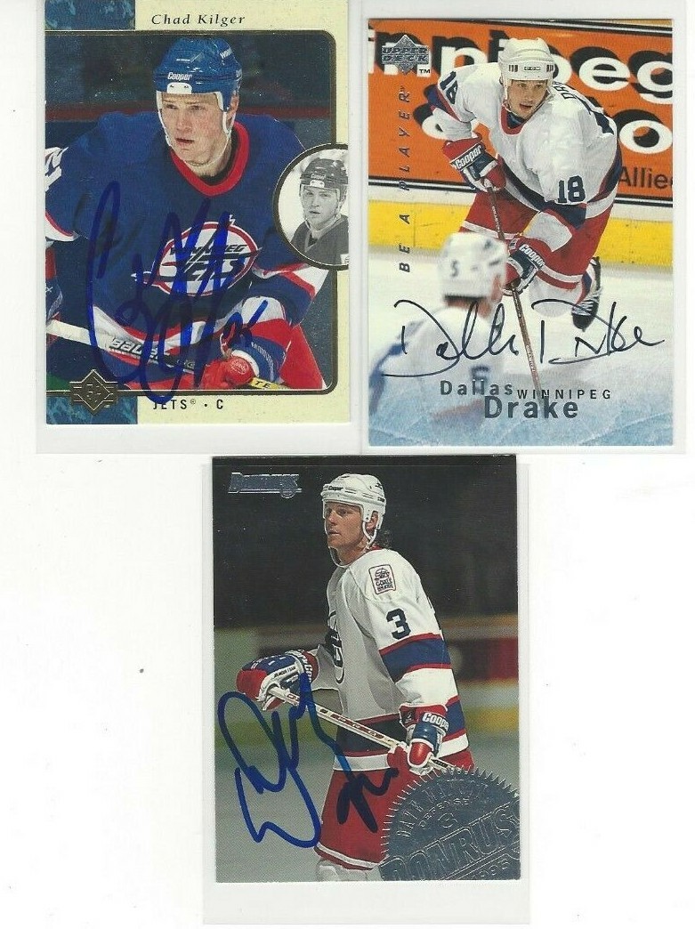 1995-96 SP #163 Chad Kilger RC Signed Hockey Card Winnipeg Jets