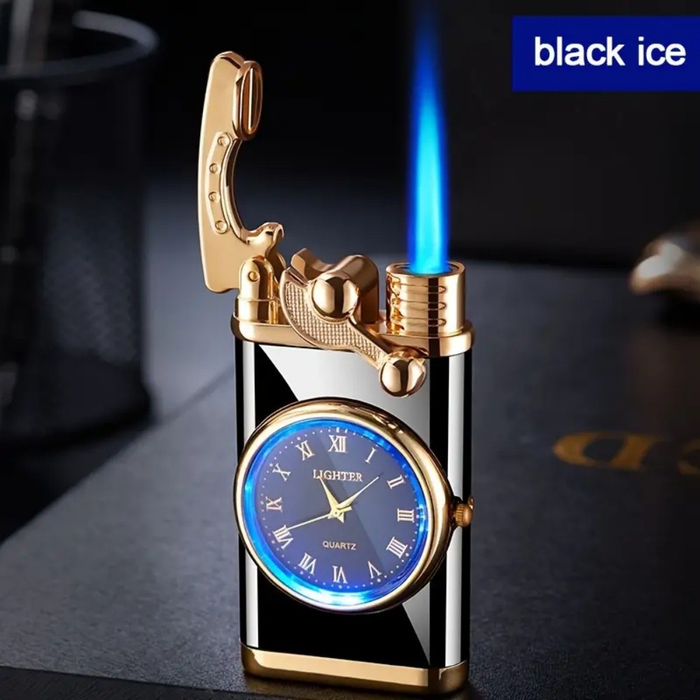 LED Flashing Multifunctional Electronic Watch Cigarette Lighter-in-one Body Gift