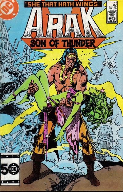 Arak Son of Thunder #45 FN; DC | Todd McFarlane Pin-Up - w/Bag+Board