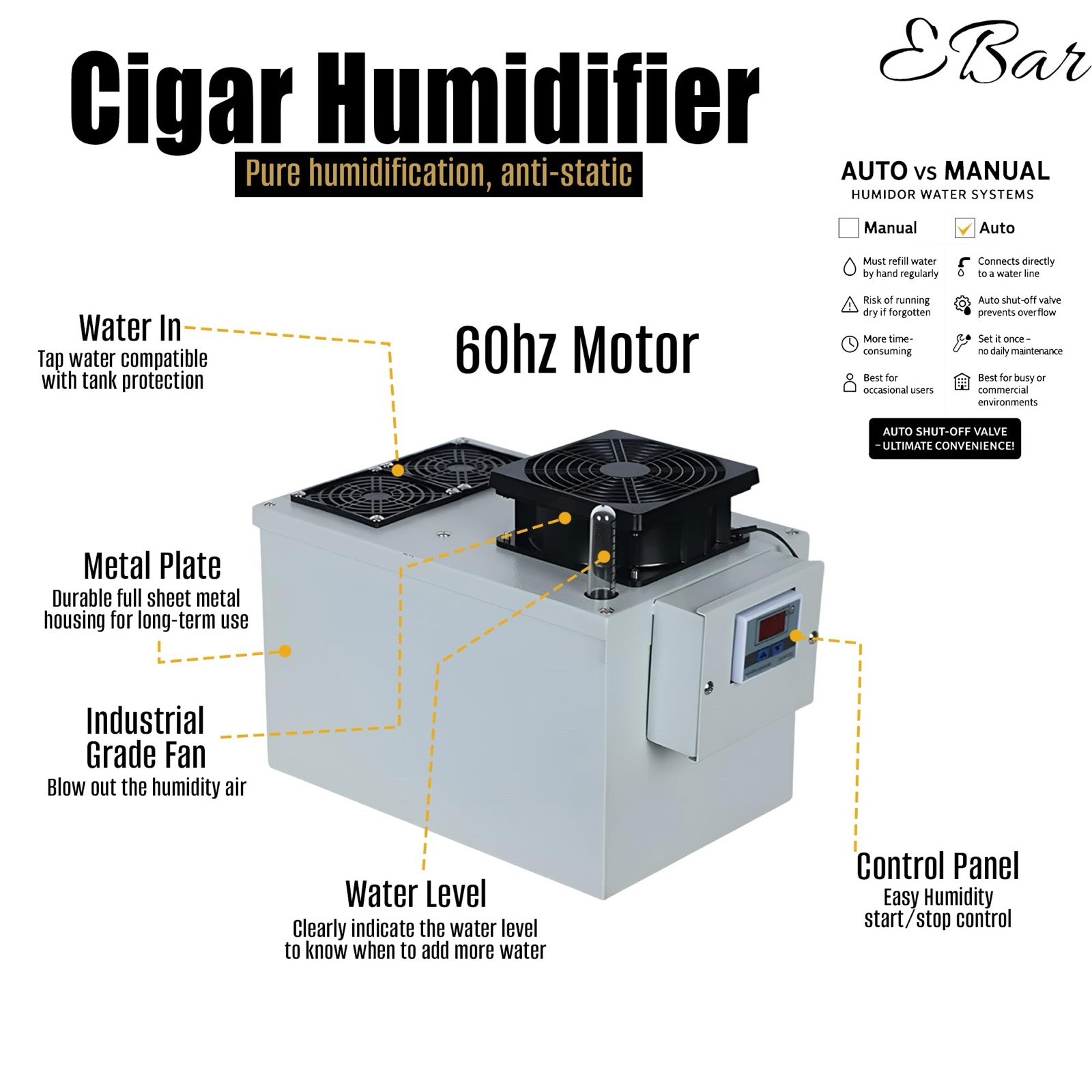 Your Elegant Bar - Cigaroze EB-10 Cigar Humidor Humidifier