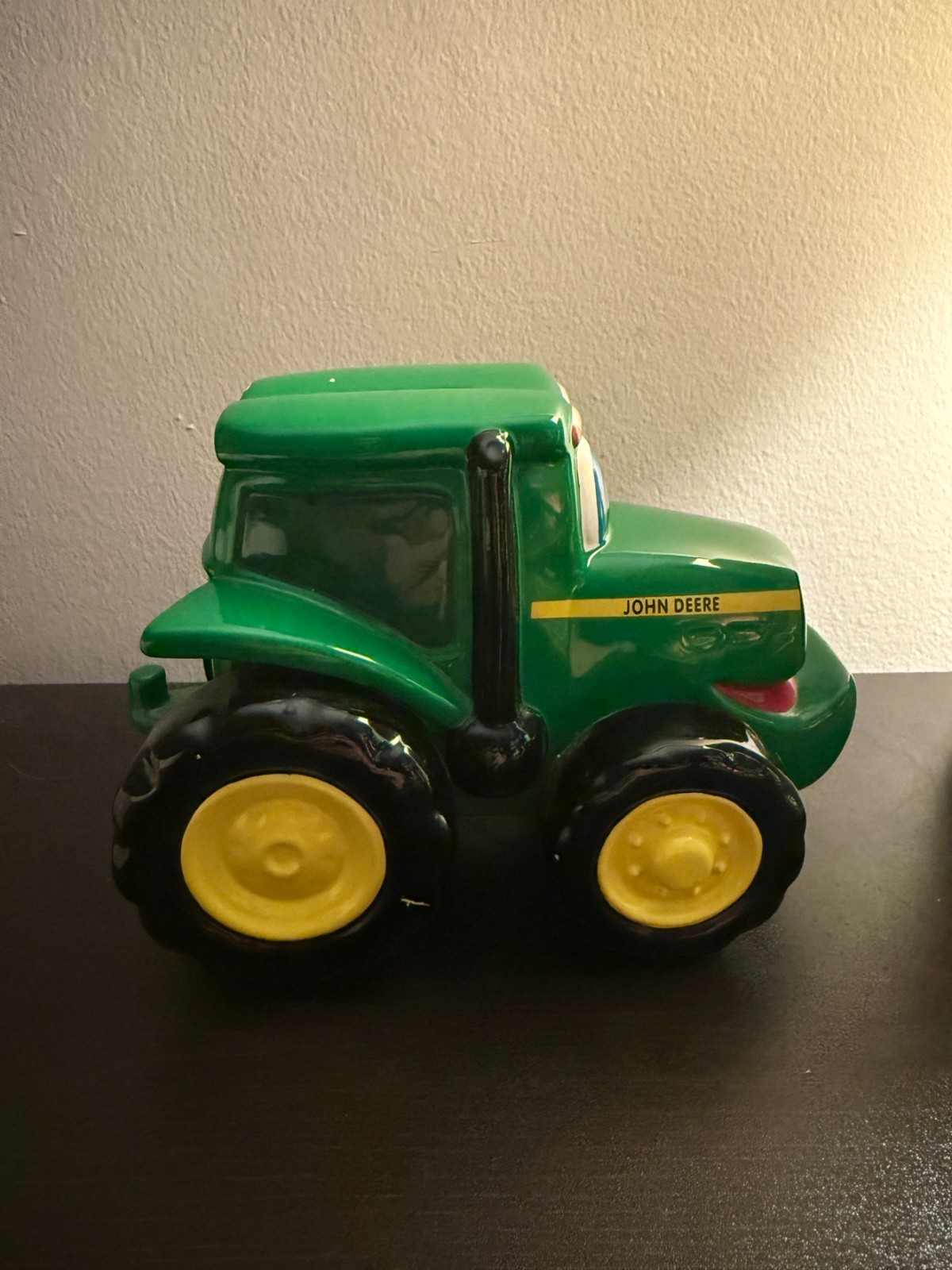 John Deere Kids Johnny Tractor Bank Enesco 1999 #685240 Ceramic Tractor NIB