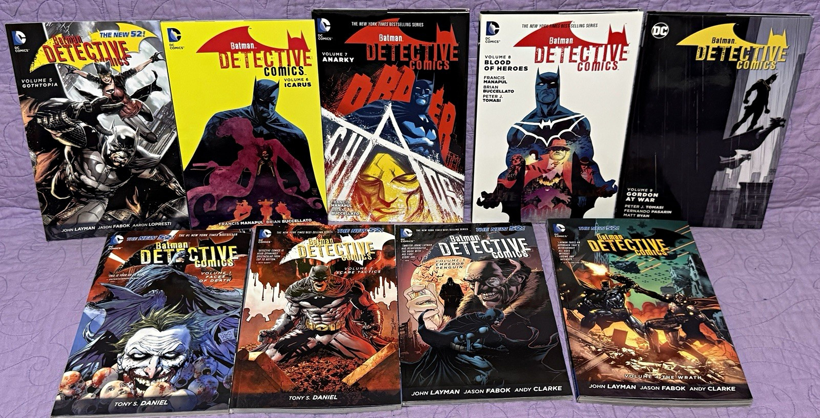 Batman Detective Comics New 52 Vol 1-9 Complete Run TPB HC Anarky Tomasi