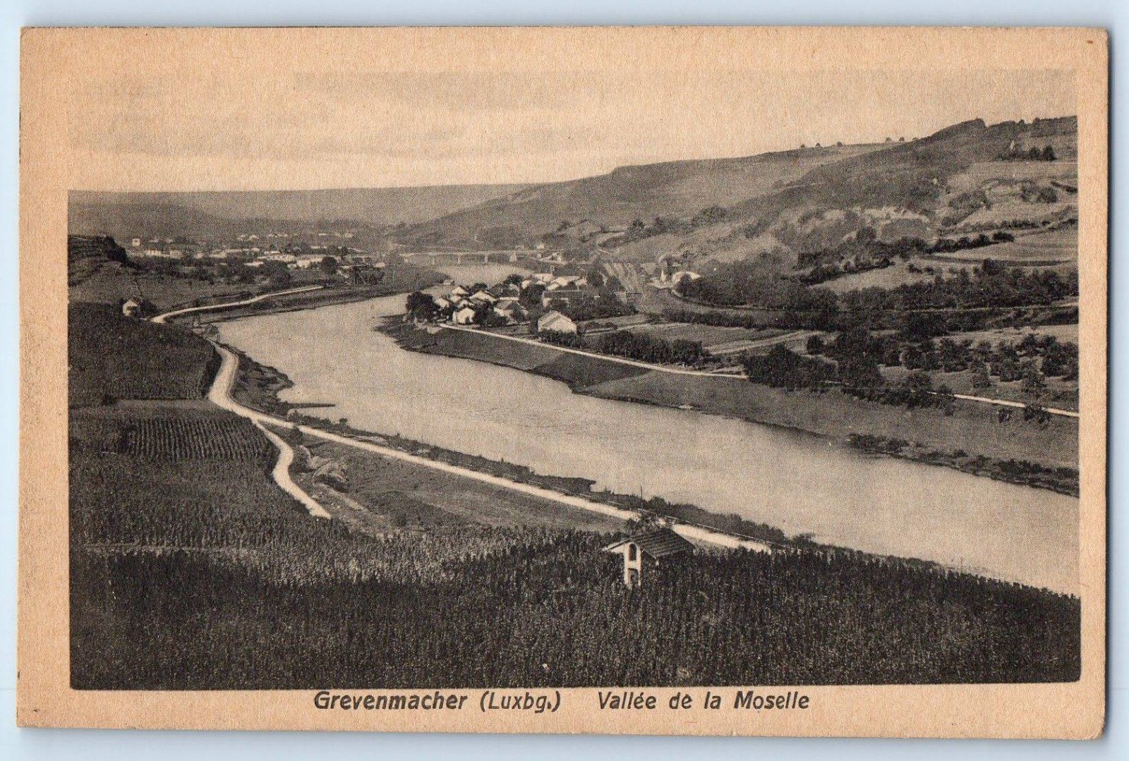 Grevenmacher Luxembourg Postcard Moselle Valley Grevenmacher c1920\'s Antique