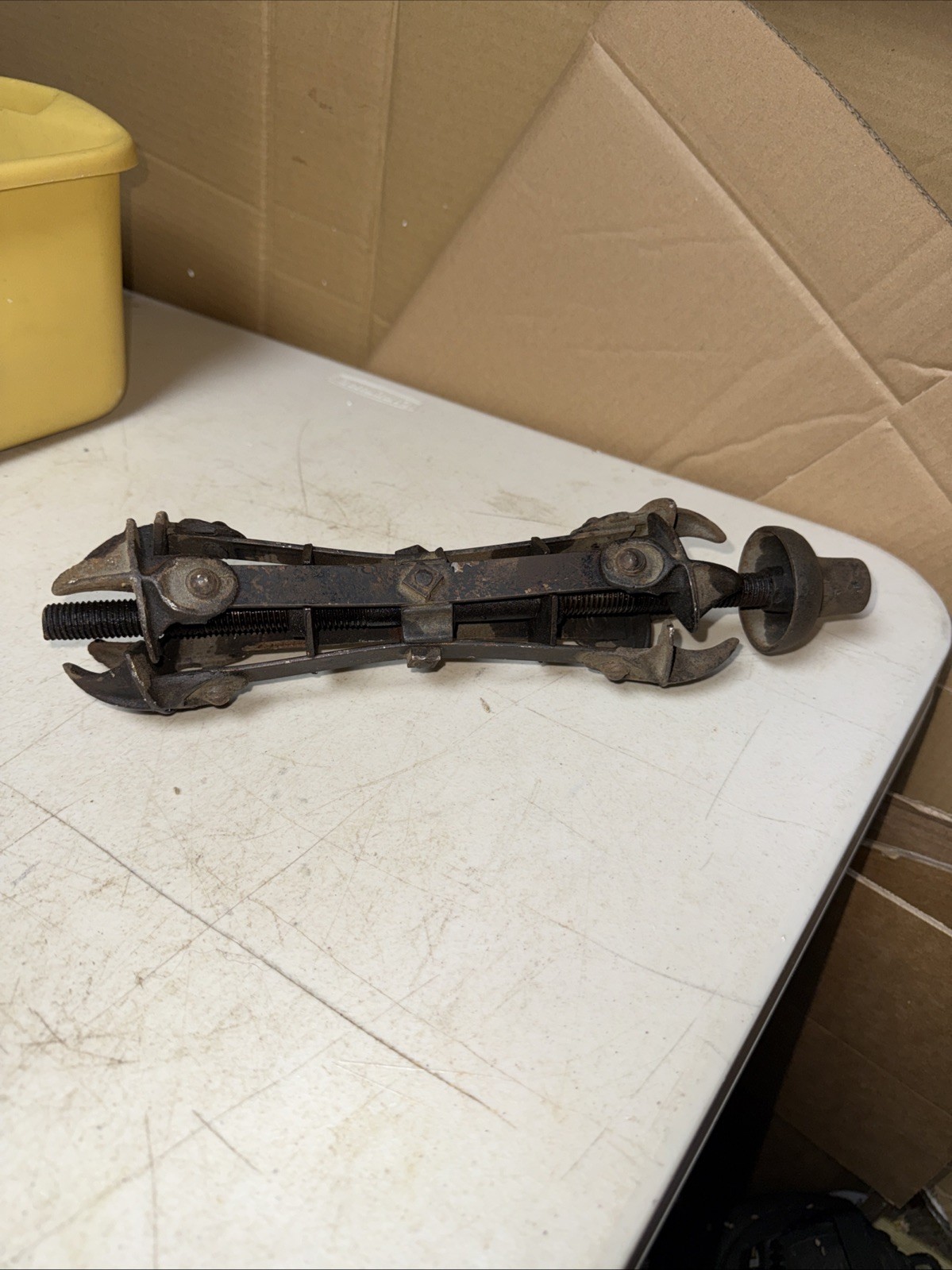ANTIQUE LOCOMOTIVE STEAM ENGINE BOILER TUBE CLEANER SCRAPER 3” RAILROAD TRAIN