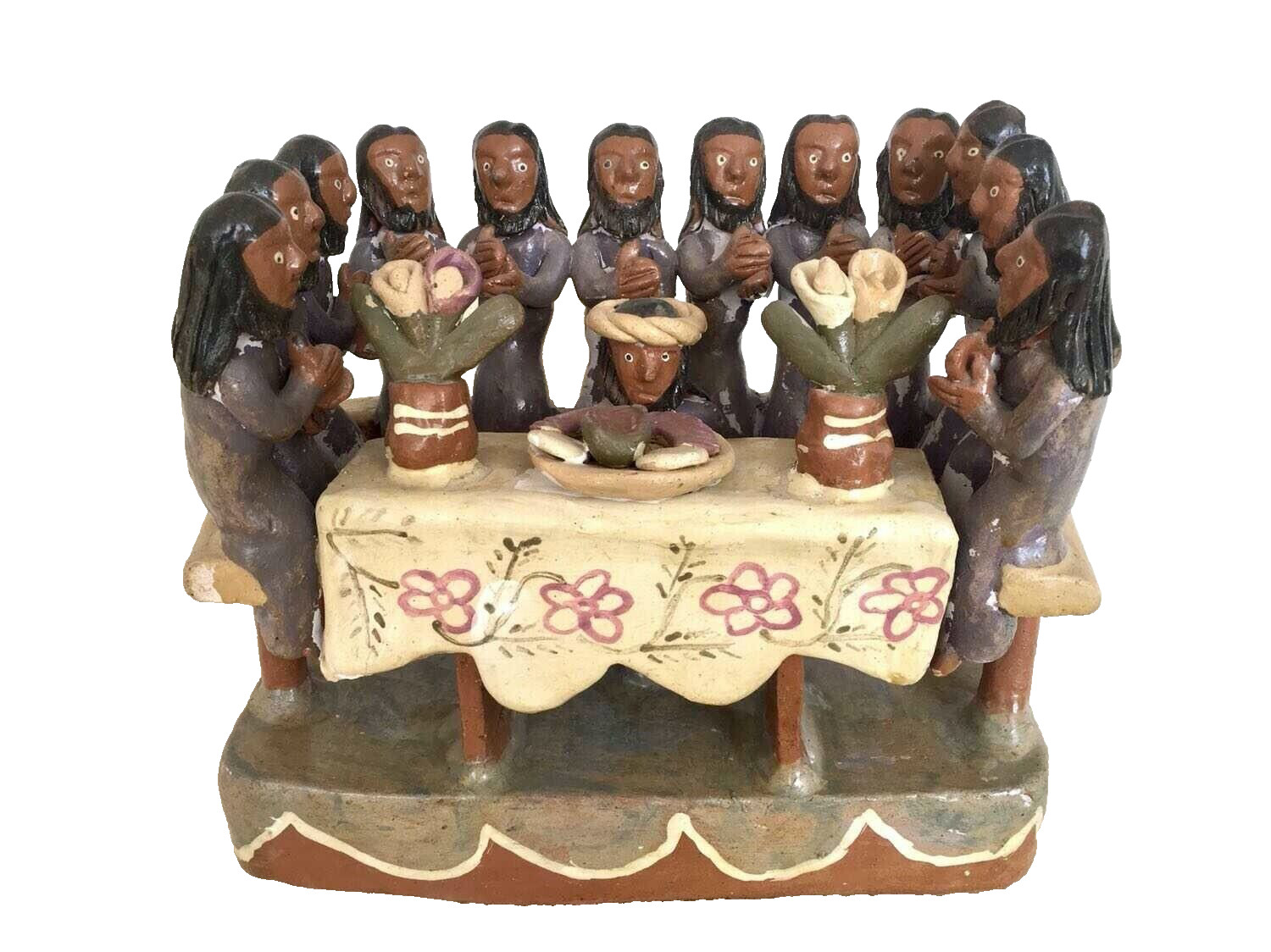 Vintage Mexican Ocumicho - THE LAST SUPPER