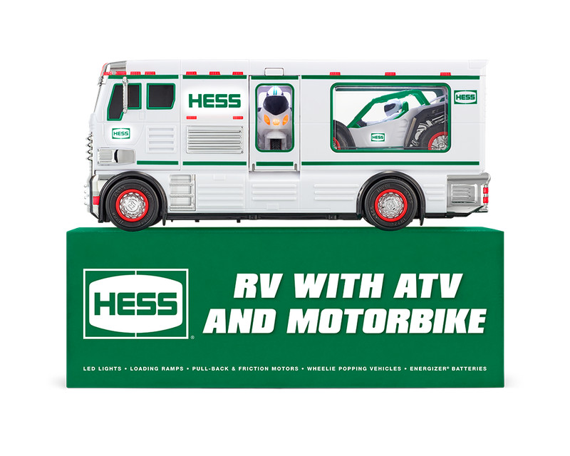 2018 Hess RV with ATV and Motorbike Complete in Original Box Lights Sounds