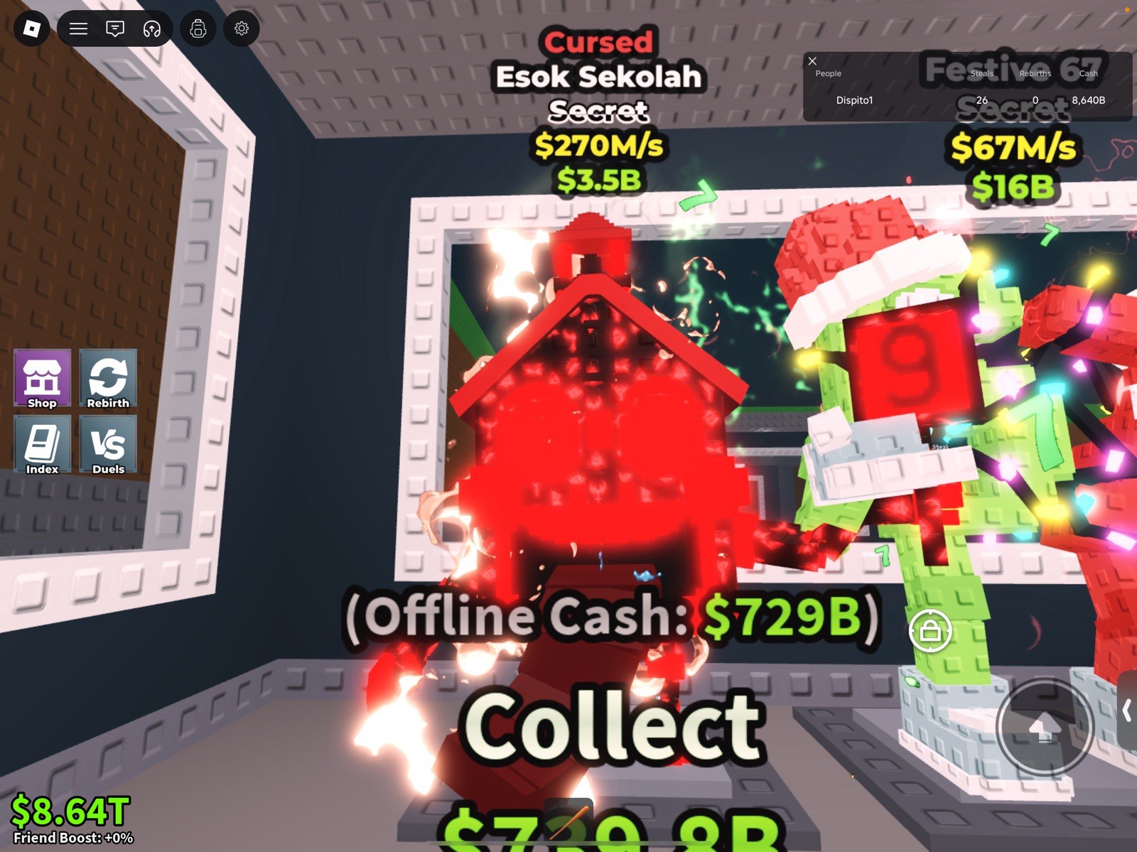 Roblox Cursed Secret Festive Game Asset ID 9