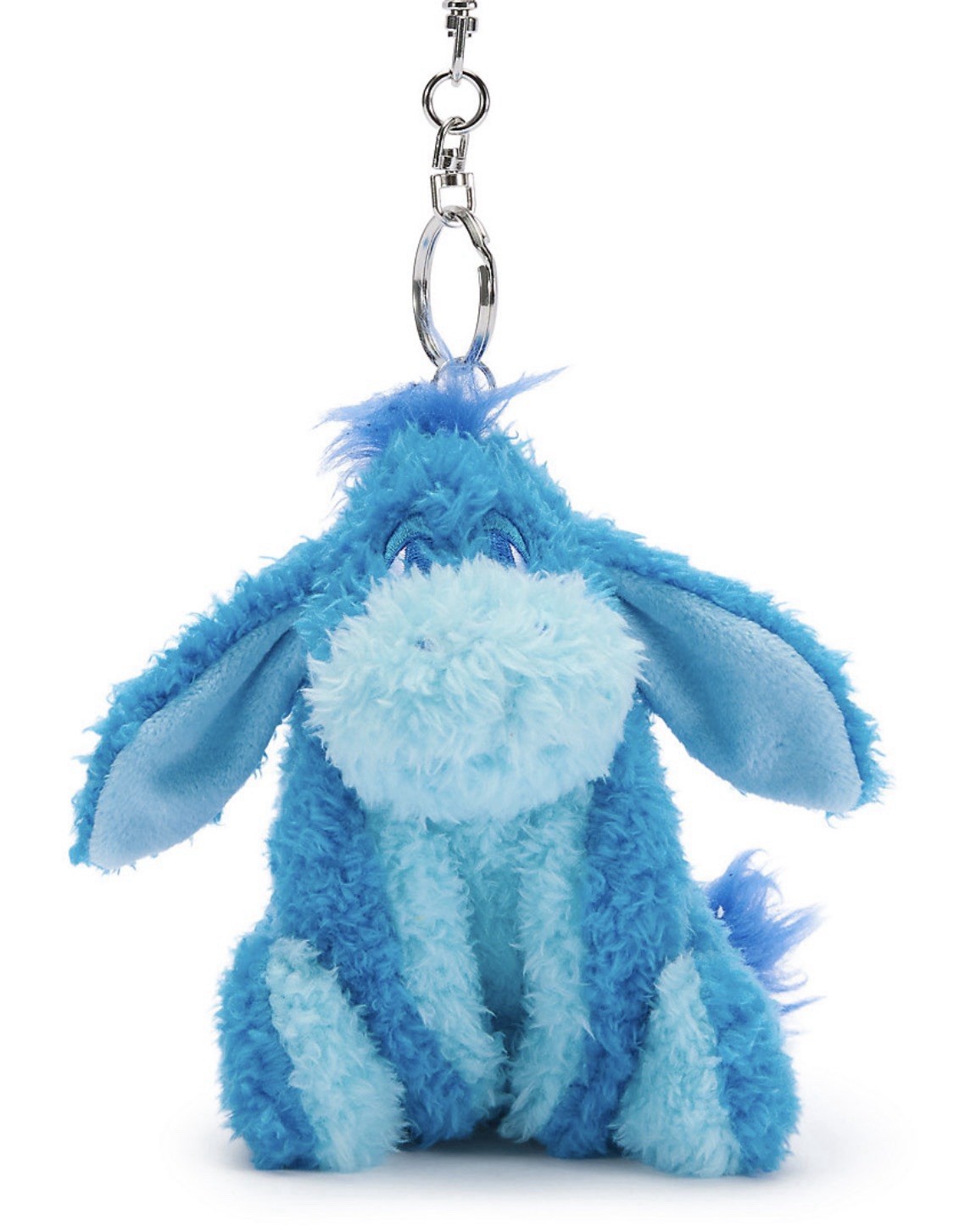 2026 D23 Disney Park Store Eeyore - Blue Plush Keychain Bag Charm 5”