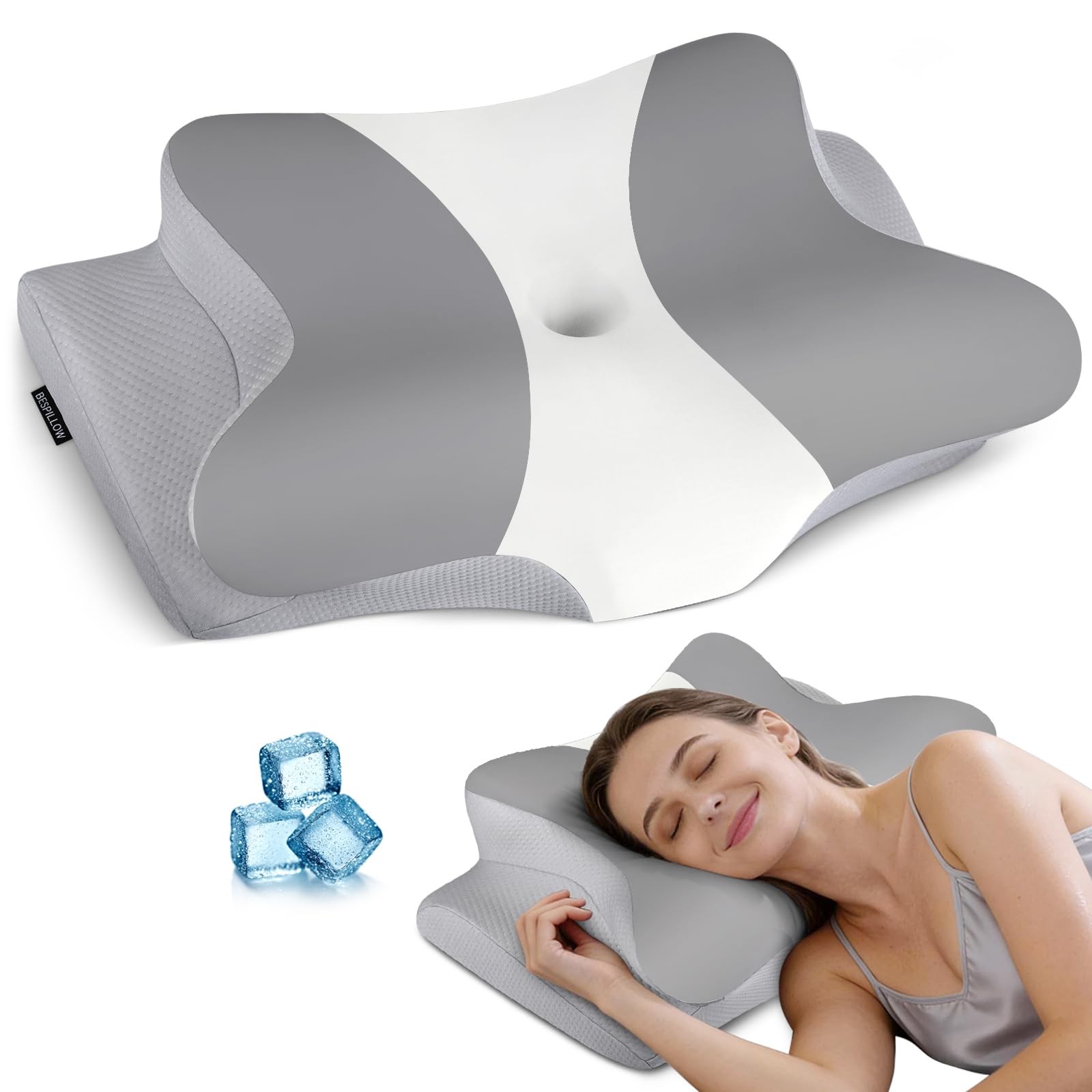 Cervical Pillow for Neck Pain Relief,Ergonomic Neck Pillow for Sleeping